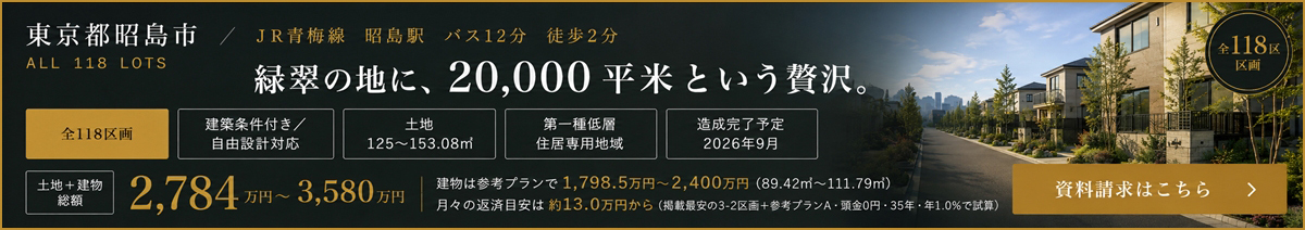 東京都昭島市 全118区画