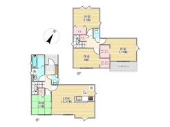 1号棟間取り図■八王子市緑町　新築一戸建て■