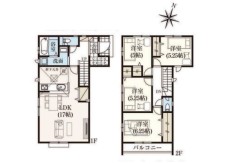 1号棟間取り図■多摩市落合　新築一戸建て■