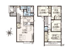 2号棟間取り図■多摩市落合　新築一戸建て■