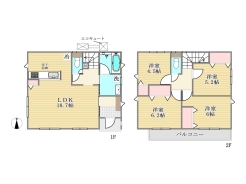 2号棟間取り■日野市新町4　新築一戸建て■