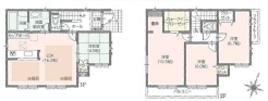 1号棟間取り図■八王子市椚田町　新築一戸建て■