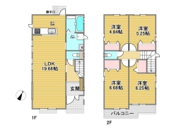 2号棟間取り図■日野市川辺堀之内　新築戸建て　全3棟■