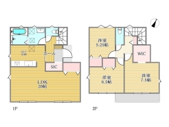 2号棟間取り図■八王子市元八王子町2　新築一戸建て■