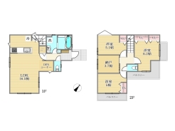 2号棟間取り図■府中市南町3　新築一戸建て■