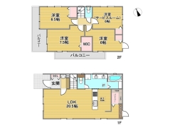 1号棟間取り図■八王子市本郷町6丁目　新築戸建て　全2棟■