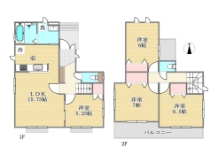 1号棟間取り■多摩市連光寺1　新築一戸建て■