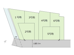 区画図■稲城市東長沼　売地■