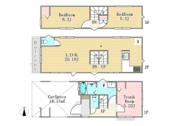 1号棟間取り■府中市武蔵台2　新築一戸建て■