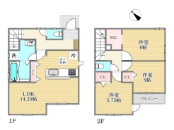 3号棟間取り図■府中市押立町5　新築一戸建て■