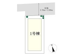 区画図■立川市曙町1　売地■