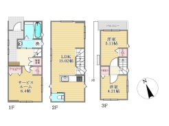 建物プラン例　建物価格1450万円、建物面積73.18ｍ2■立川市曙町1　売地■