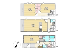 1号棟間取り図■多摩市落合1　新築一戸建て■