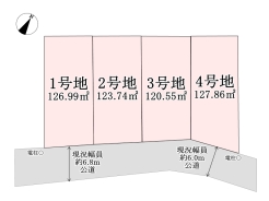 全体区画図■八王子市東浅川町　売地■